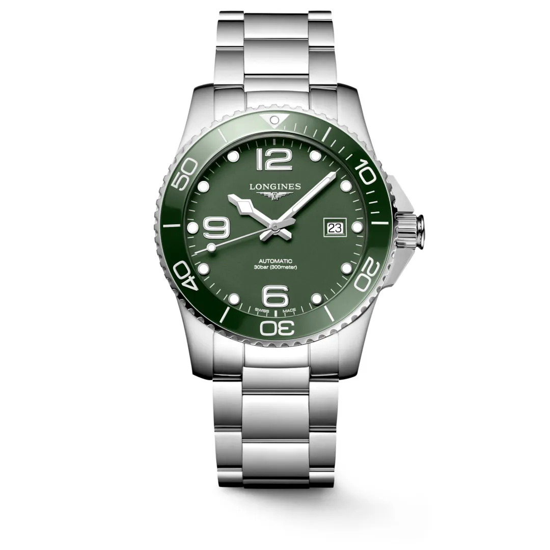 -Orologio Longines HydroConquest Verde L37814066