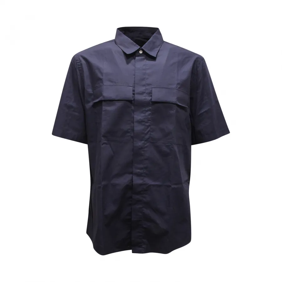 3080AV CAMICIA UOMO LOW BRAND MAN SHIRT BLUE