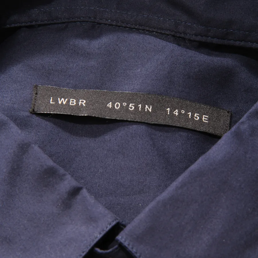 3080AV CAMICIA UOMO LOW BRAND MAN SHIRT BLUE