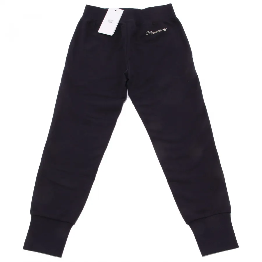 9721U pantalone tuta bimba ARMANI JUNIOR blu cotone jogging pant  kid