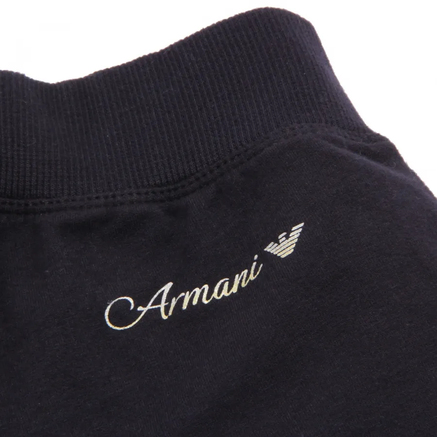 9721U pantalone tuta bimba ARMANI JUNIOR blu cotone jogging pant  kid