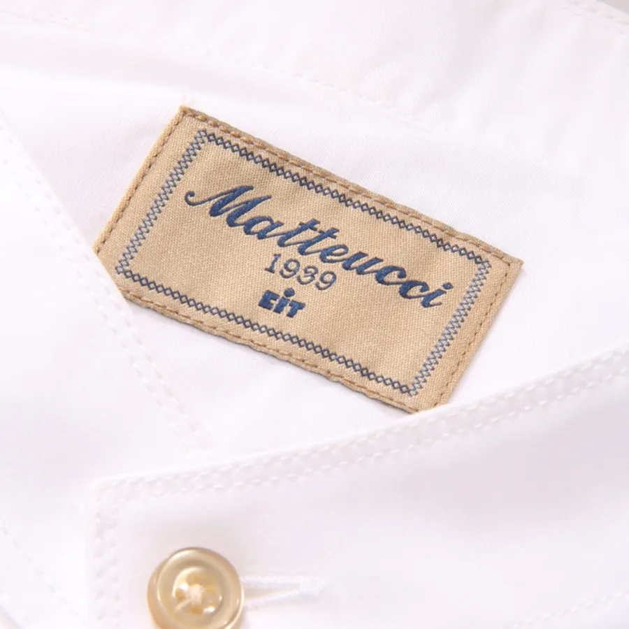 9805AQ camicia uomo MATTEUCCI SLIM man shirt white