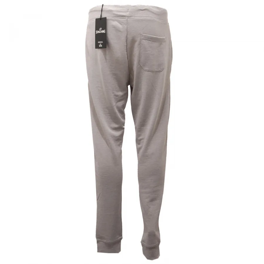 9811AD pantalone tuta uomo SPALDING grey melange mix cotton sweatpants men