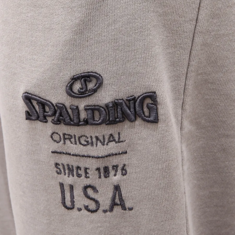 9811AD pantalone tuta uomo SPALDING grey melange mix cotton sweatpants men