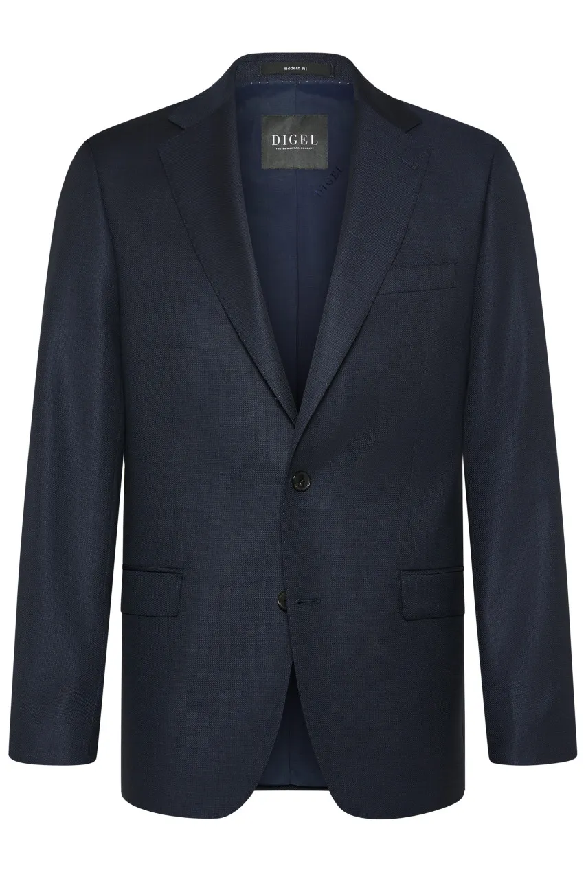 Abito blu digel drop quattro corto in lana vitale barberis canonico