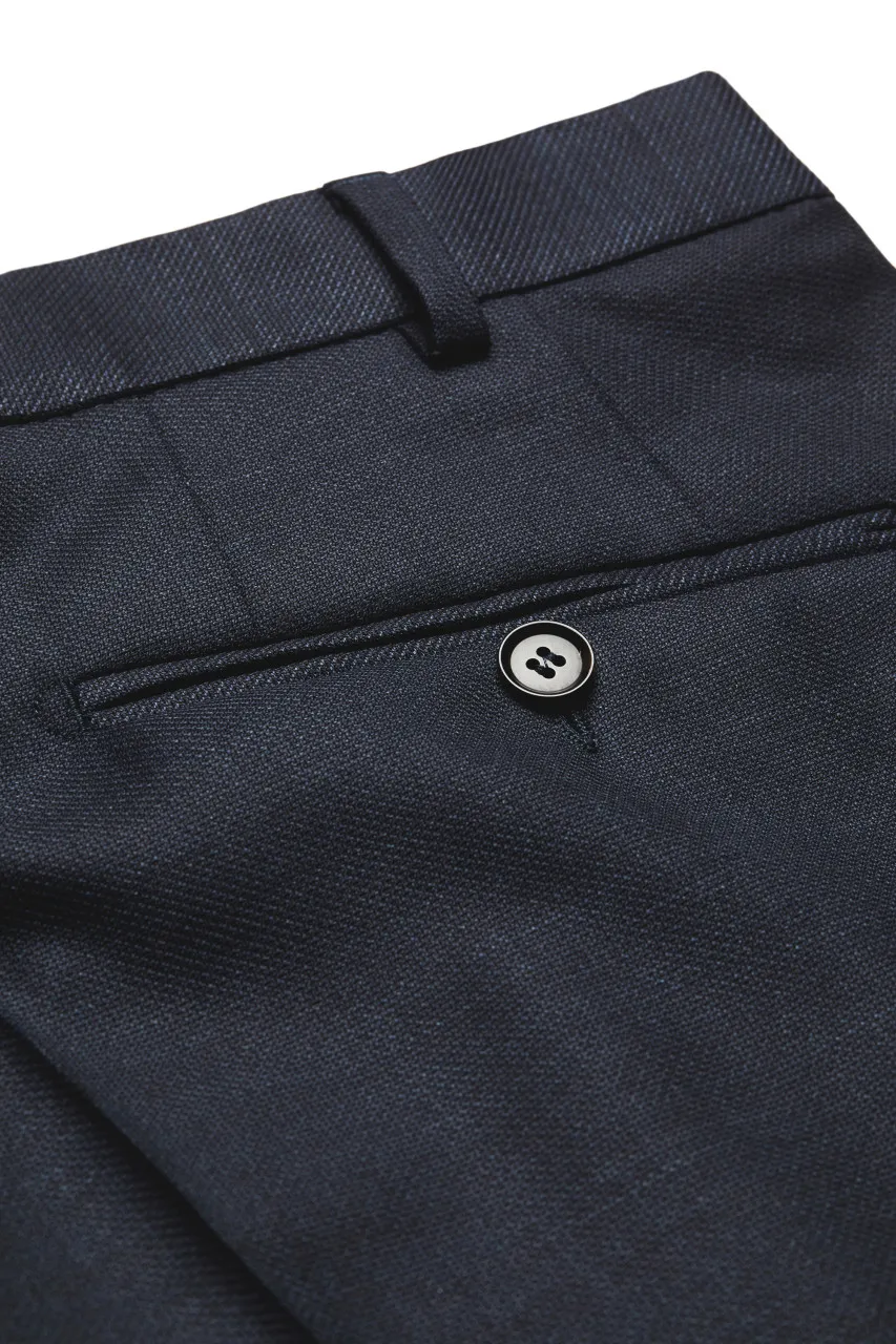 Abito blu digel drop quattro corto in lana vitale barberis canonico