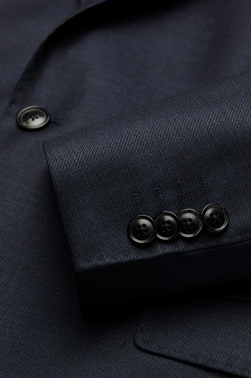 Abito blu digel drop quattro corto in lana vitale barberis canonico