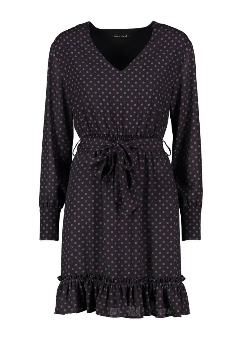 Abito in georgette a pois