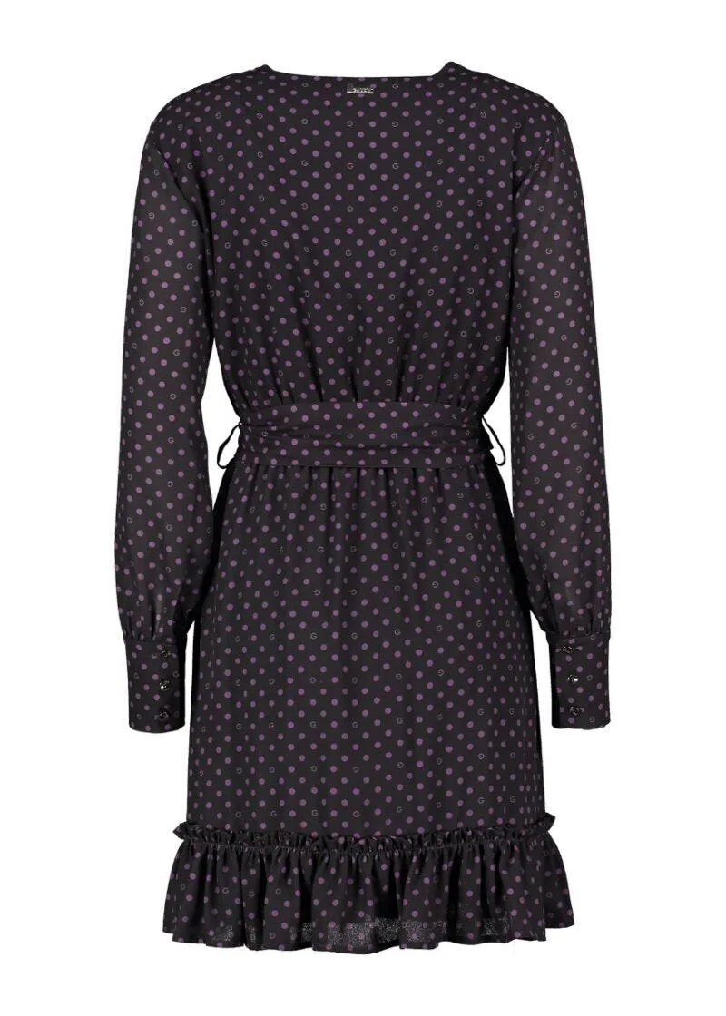 Abito in georgette a pois