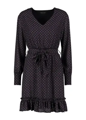 Abito in georgette a pois