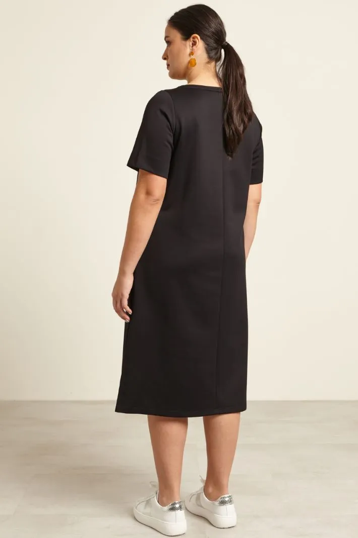 Abito in jersey di cotone e nylon