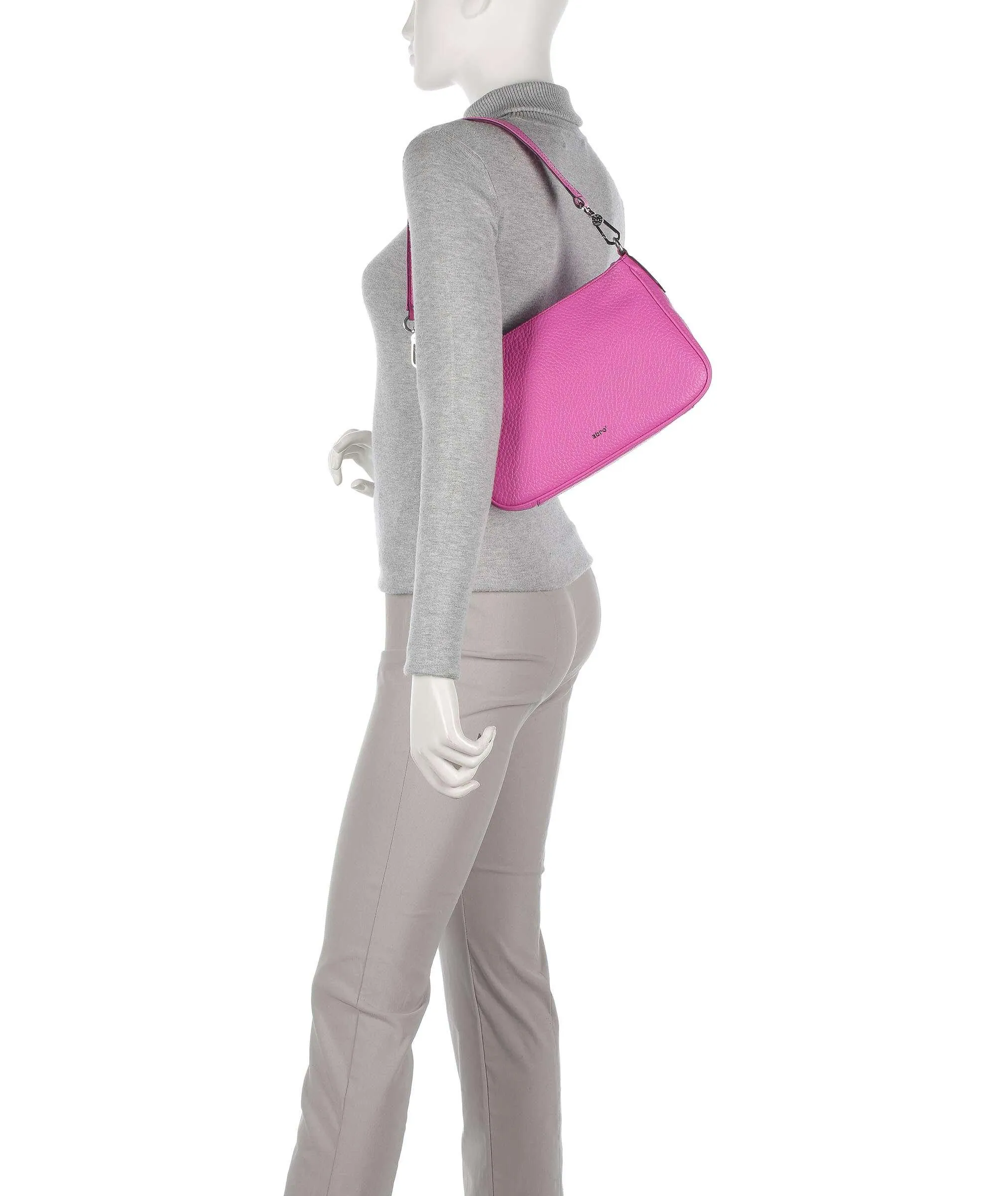  Abro Ranger Thea Borsa a spalla pelle granulata pink  