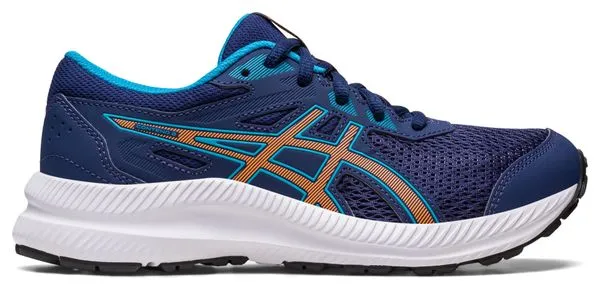 Asics Contend 8 GS Blue Orange Kids Running Shoes