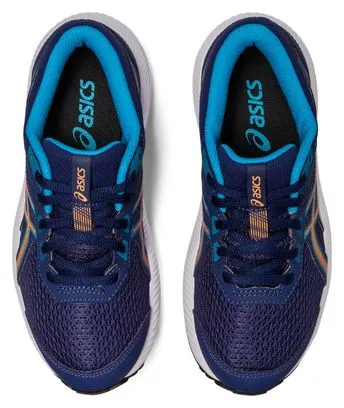 Asics Contend 8 GS Blue Orange Kids Running Shoes