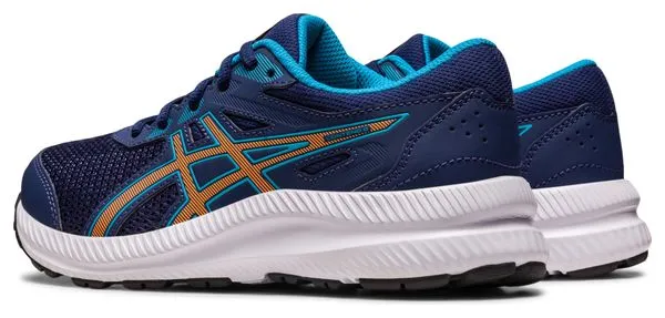 Asics Contend 8 GS Blue Orange Kids Running Shoes