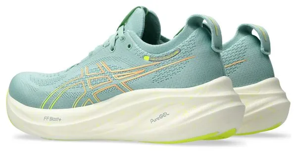 Asics Gel-Nimbus 26 Running Shoes Green Yellow Women's