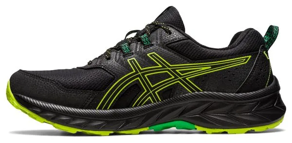 Asics Gel Venture 9 Trail Running Shoes Black Green