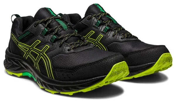 Asics Gel Venture 9 Trail Running Shoes Black Green