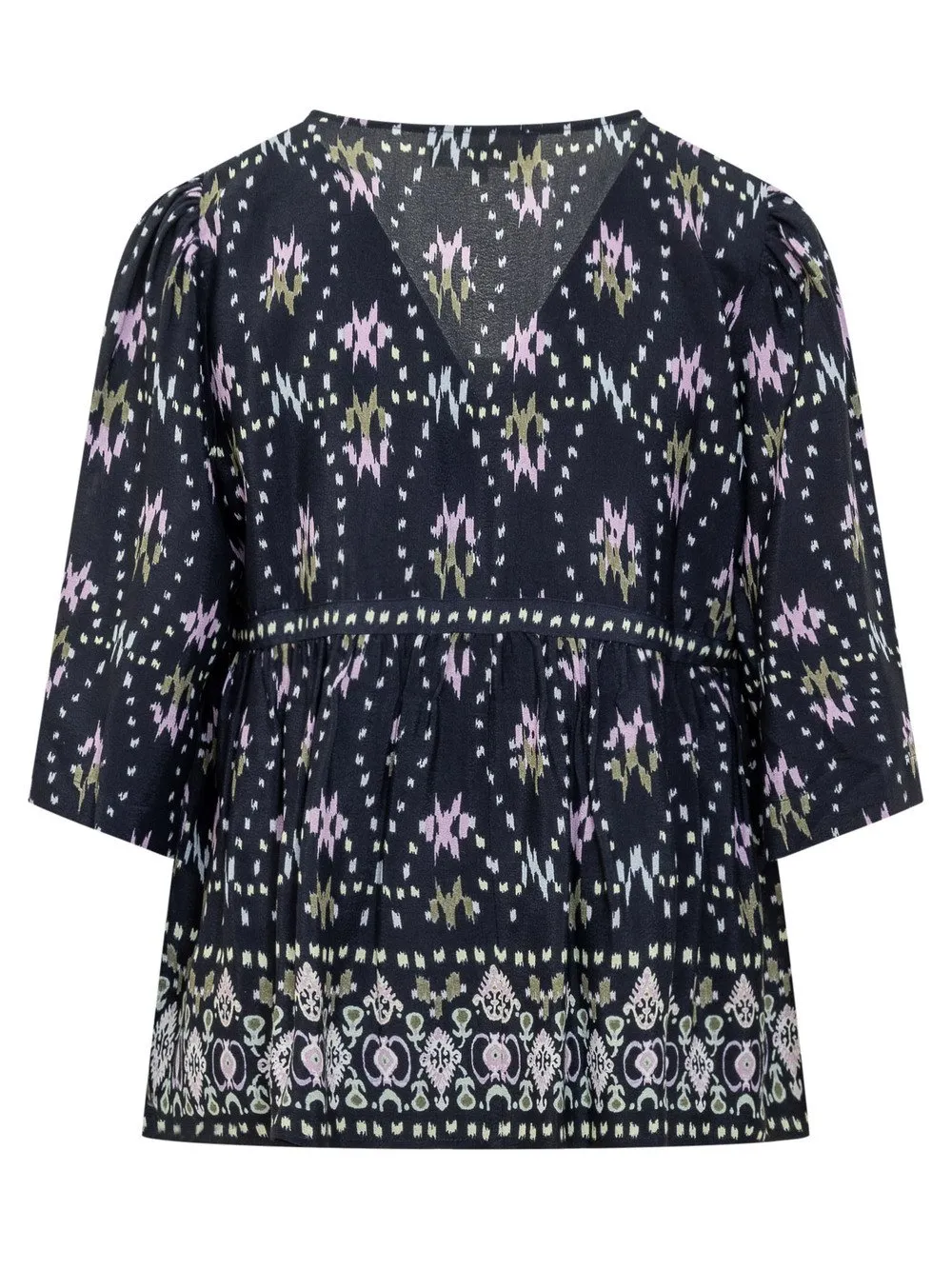 BA&SH Blusa con Stampa in Stile Sciarpa 