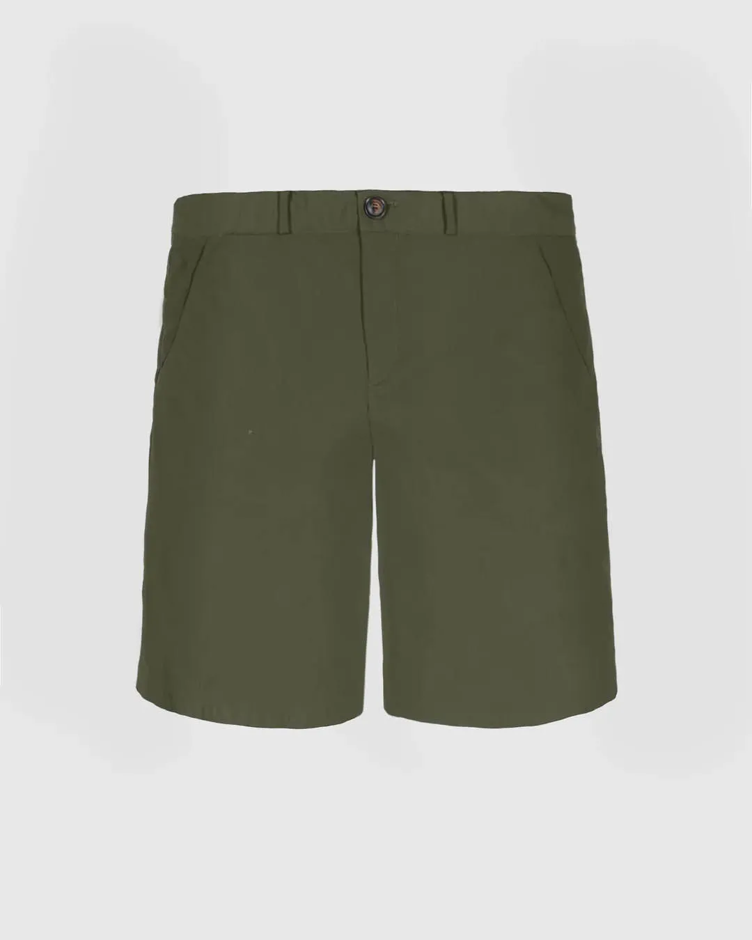 Bermuda Cultshort verde militare in tessuto tecnico stretch leggero