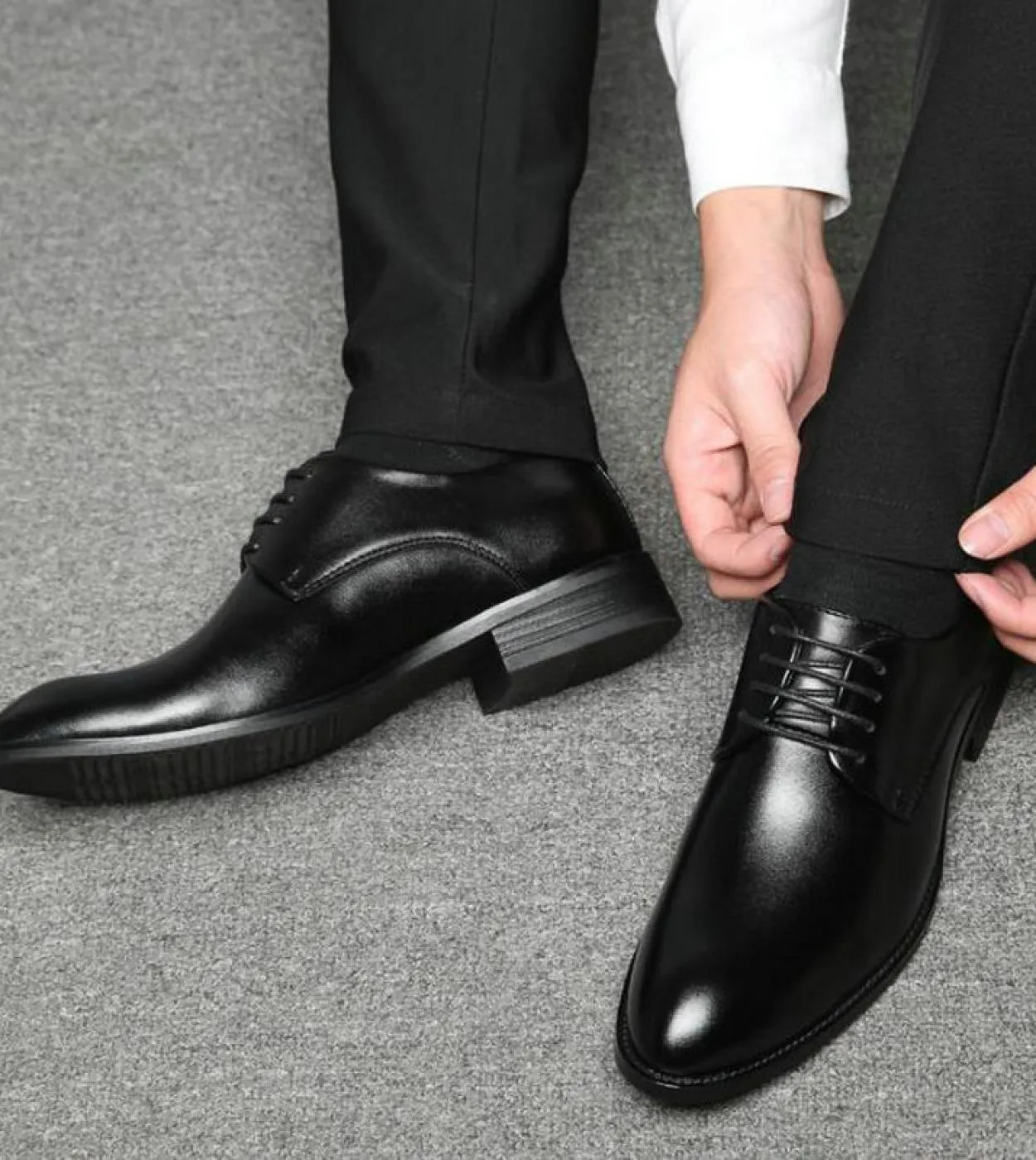 Big Size 3848 Calzature da uomo Business Scarpe stringate britanniche Scarpe da sposa da uomo Scarpe Oxford marroni nere Ufficio