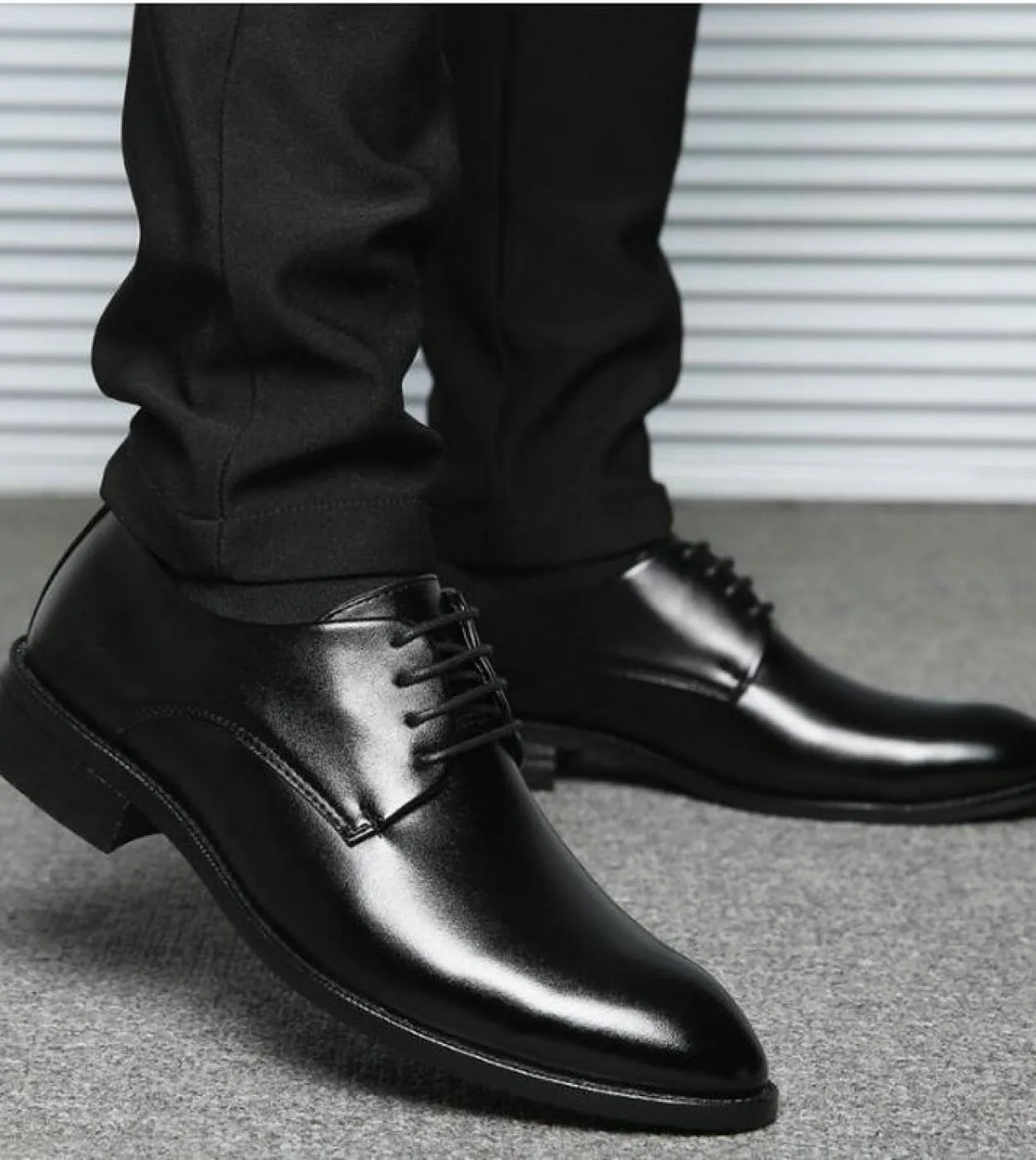 Big Size 3848 Calzature da uomo Business Scarpe stringate britanniche Scarpe da sposa da uomo Scarpe Oxford marroni nere Ufficio