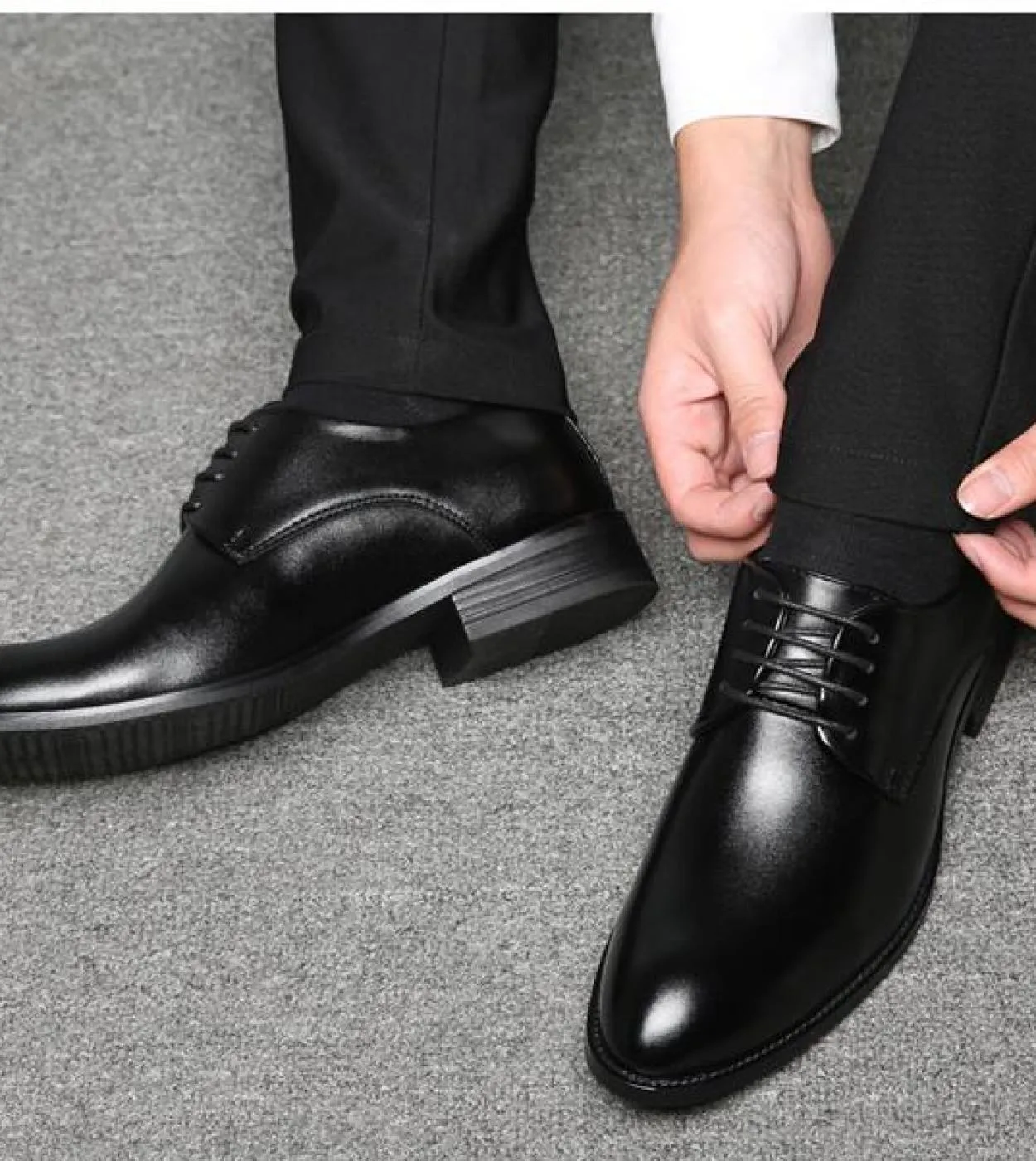 Big Size 3848 Calzature da uomo Business Scarpe stringate britanniche Scarpe da sposa da uomo Scarpe Oxford marroni nere Ufficio