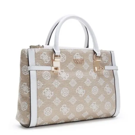 Borsa Simil Pelle Guess Loralee JG922606 Bianco Logo