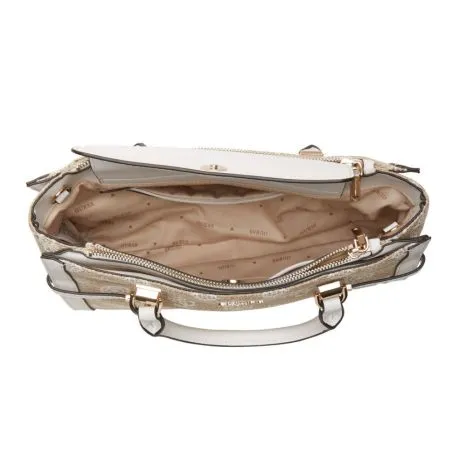 Borsa Simil Pelle Guess Loralee JG922606 Bianco Logo