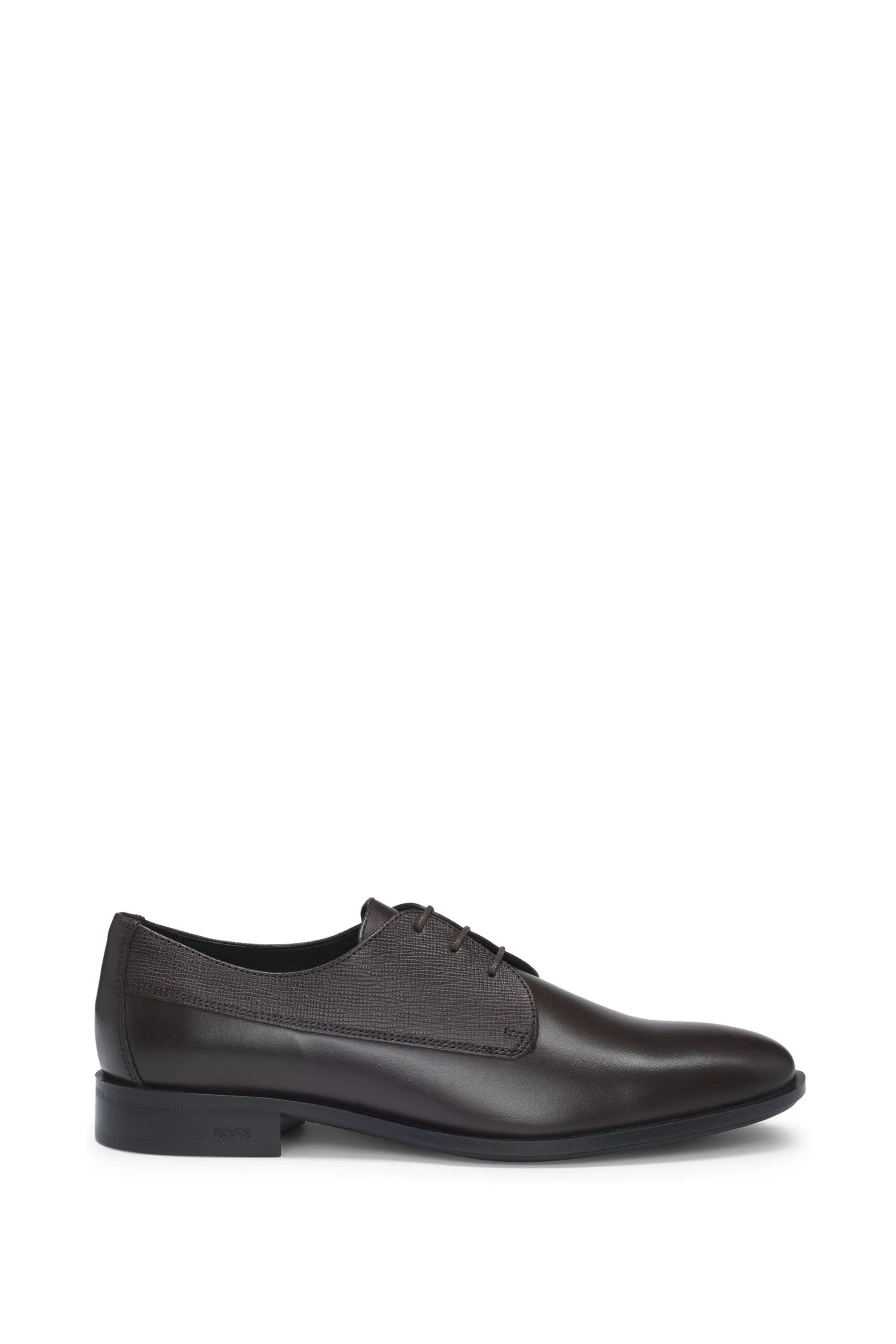 BOSS - Scarpe Derby in pelle liscia e stampata