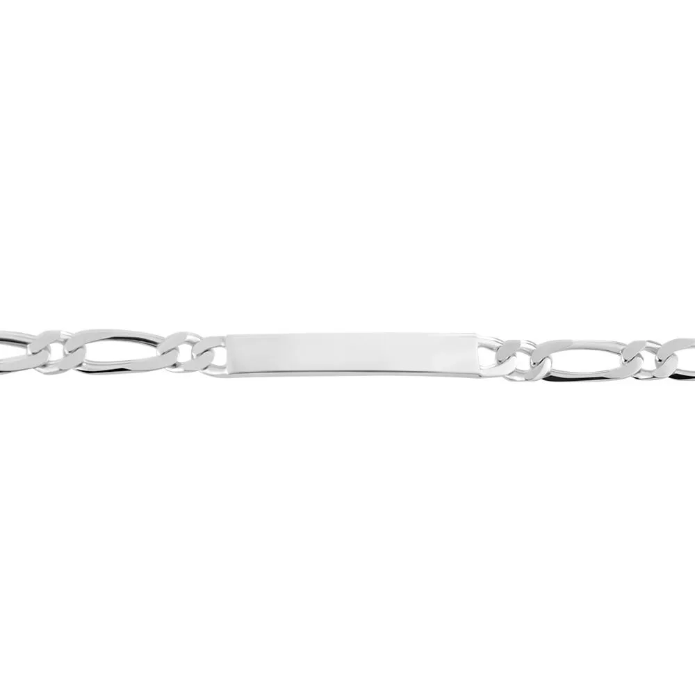 Bracciale Catena Gentleman Argento Rodiato 925/1000 Maglia Alternata 1/1 1689160