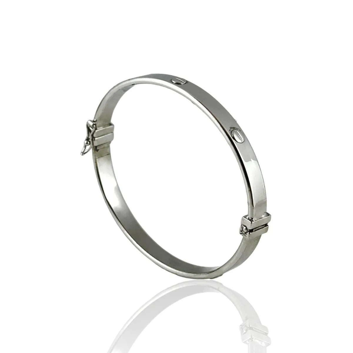Bracciale rigido in oro bianco