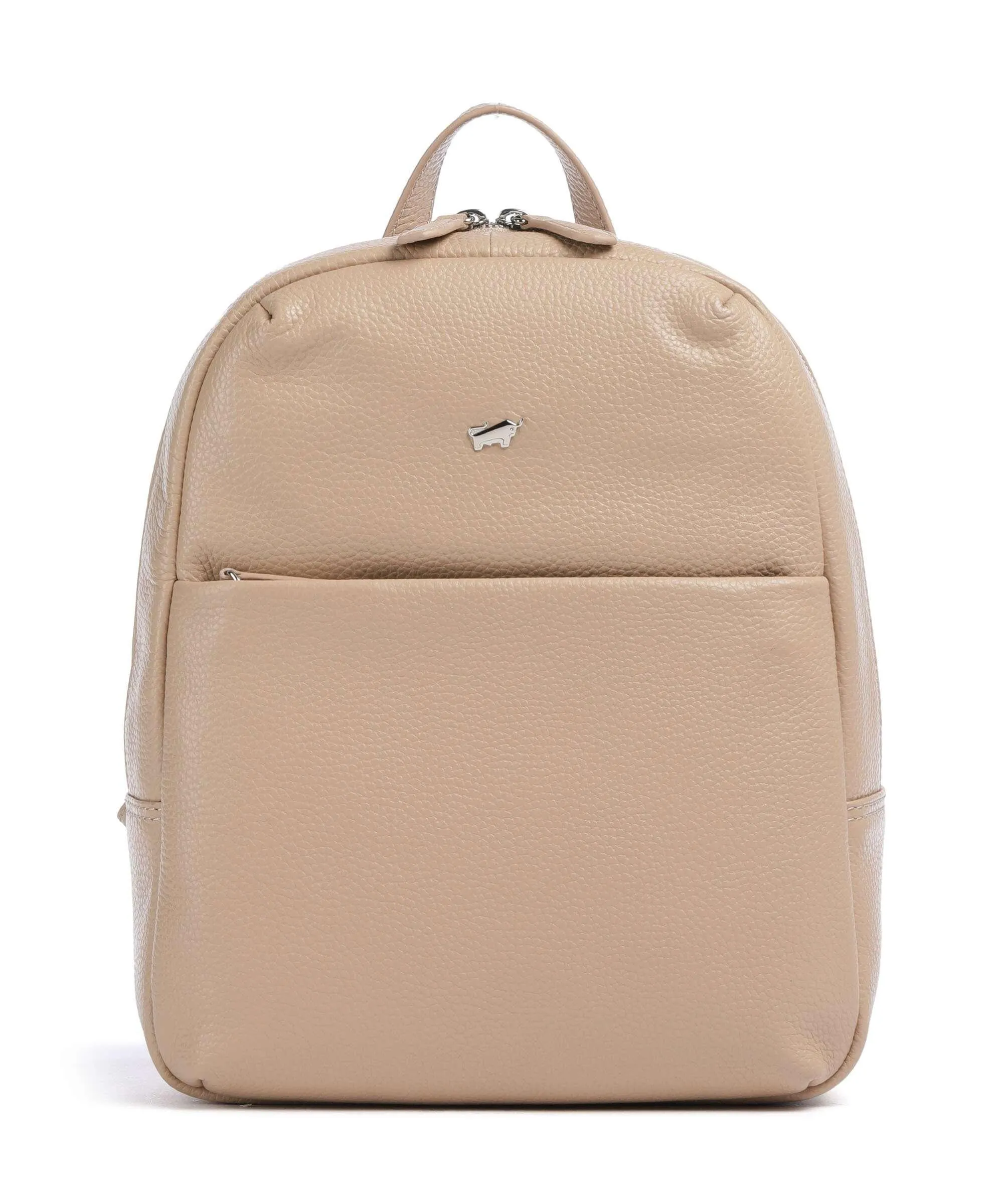  Braun Büffel Hanna Zaino 10″ pelle di vacchetta grana beige  