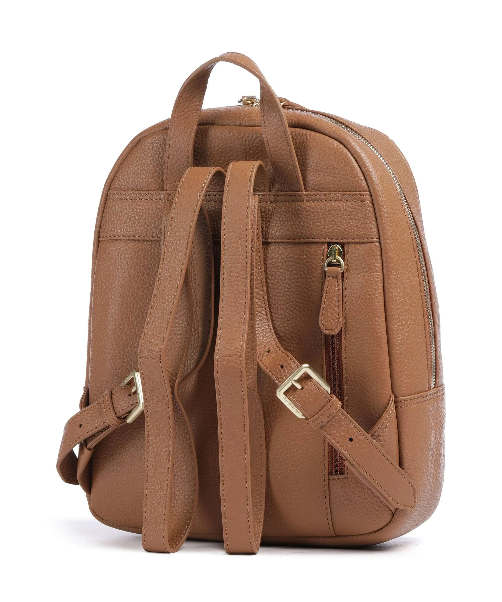  Braun Büffel Hanna Zaino 10″ pelle di vacchetta grana cognac  