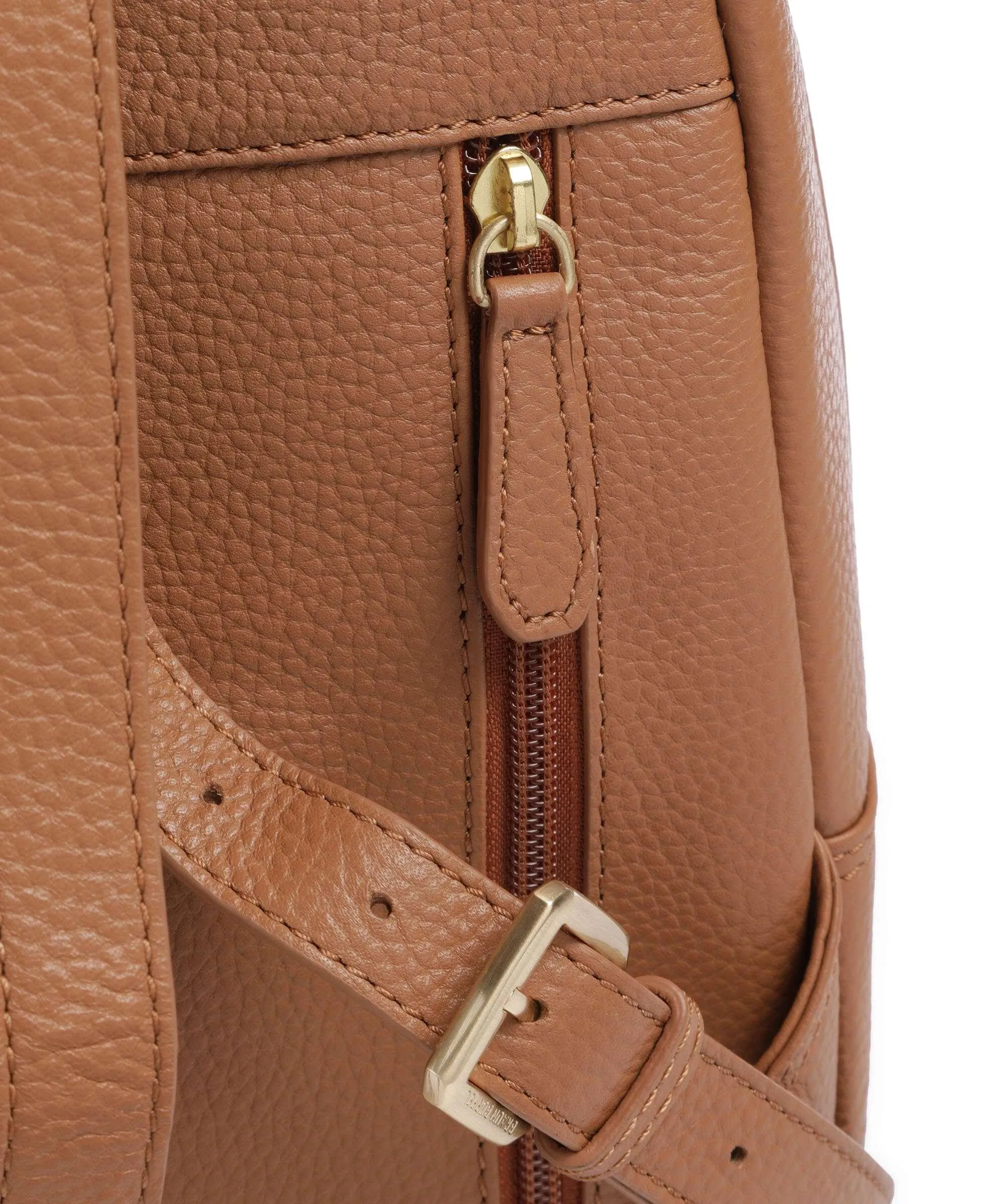  Braun Büffel Hanna Zaino 10″ pelle di vacchetta grana cognac  
