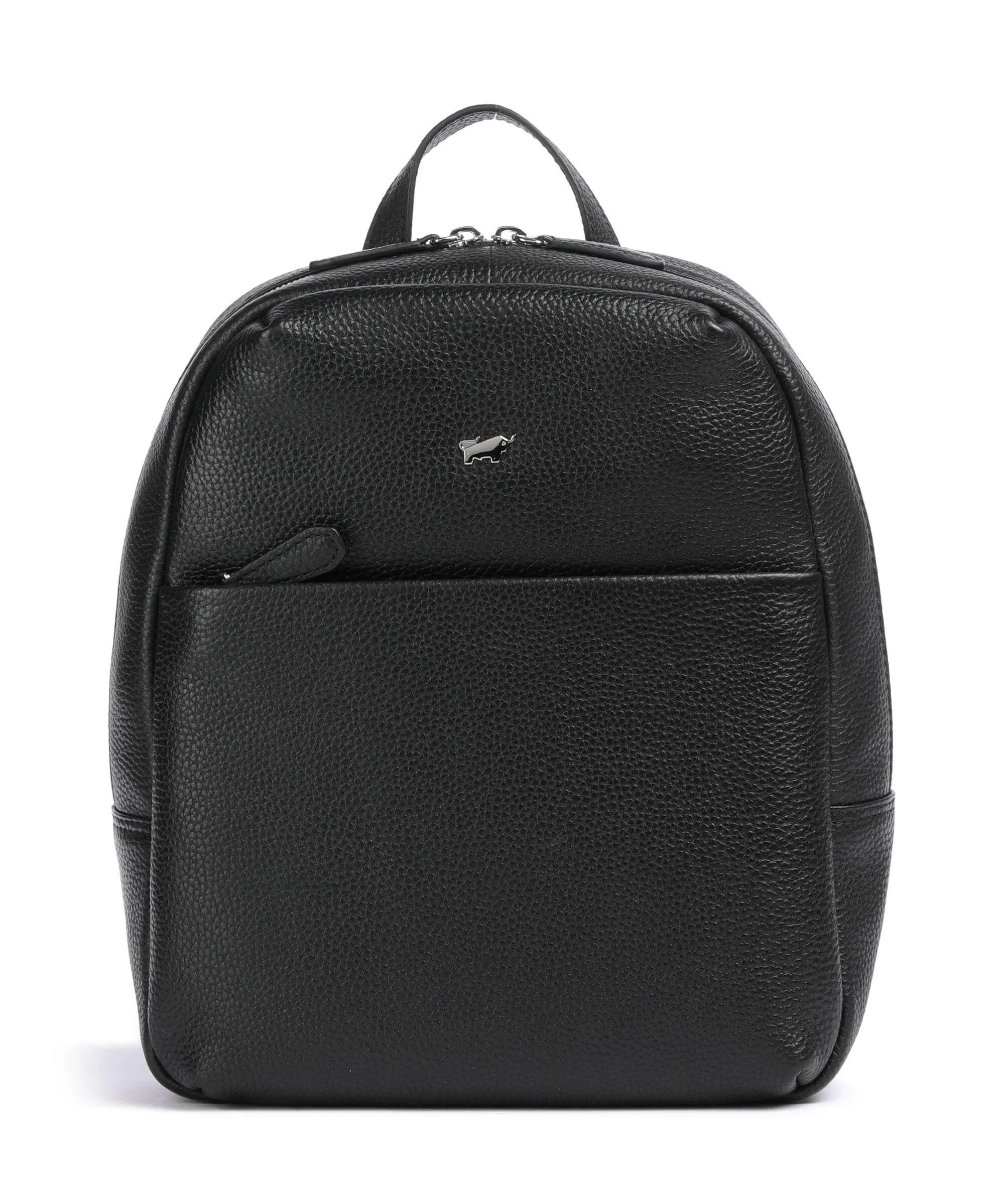  Braun Büffel Hanna Zaino 10″ pelle di vacchetta grana nero  