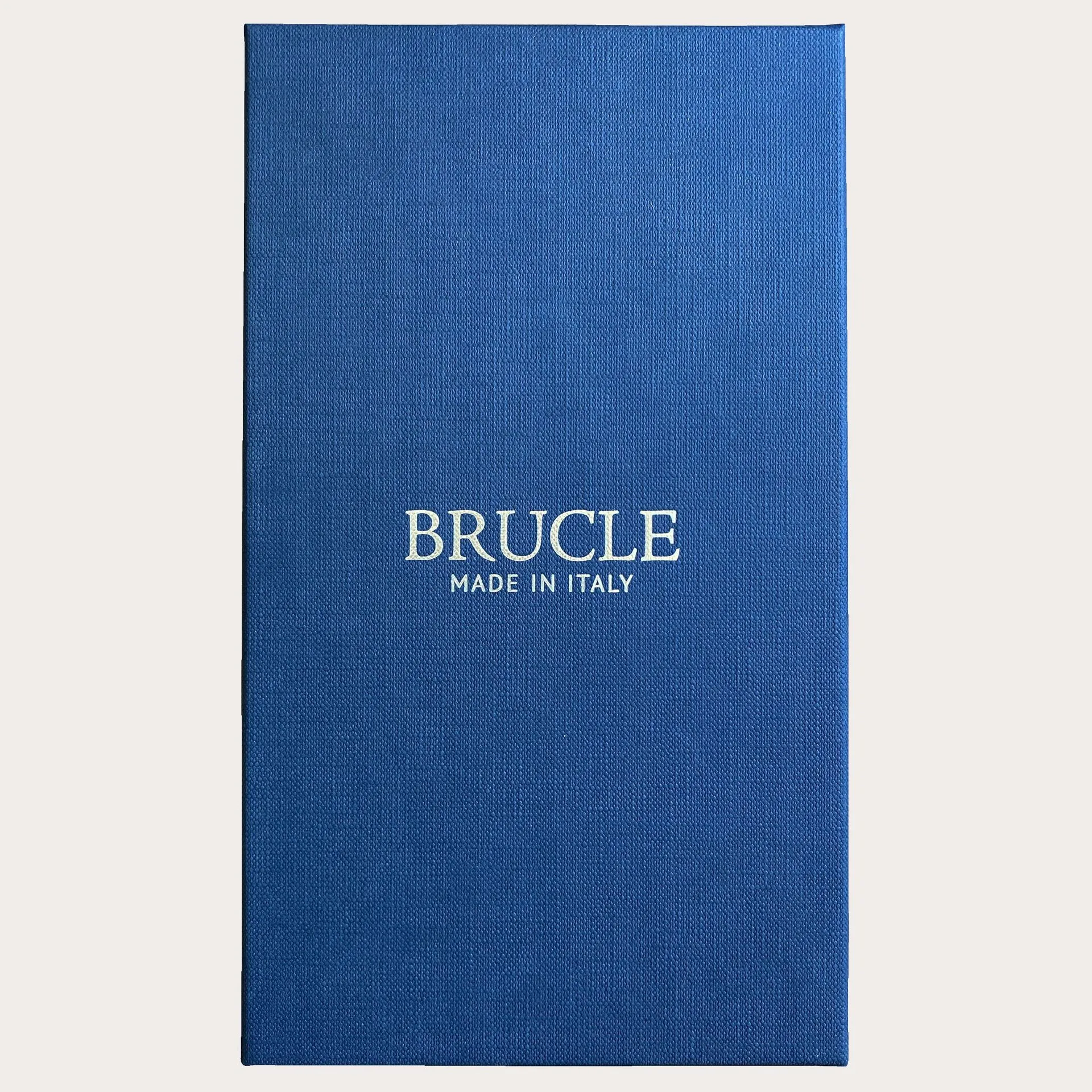 Bretelle uomo blu navy in seta con clip oro