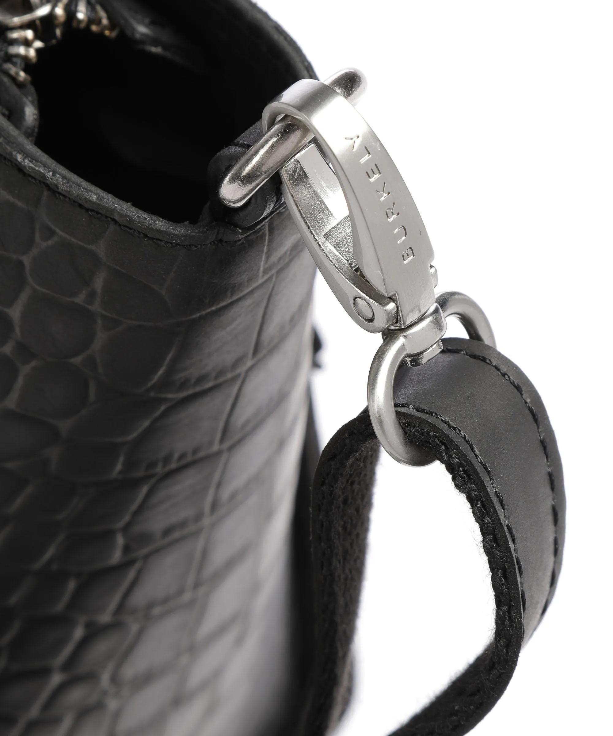  Burkely Casual Cayla Borsa a mano pelle in rilievo nero  