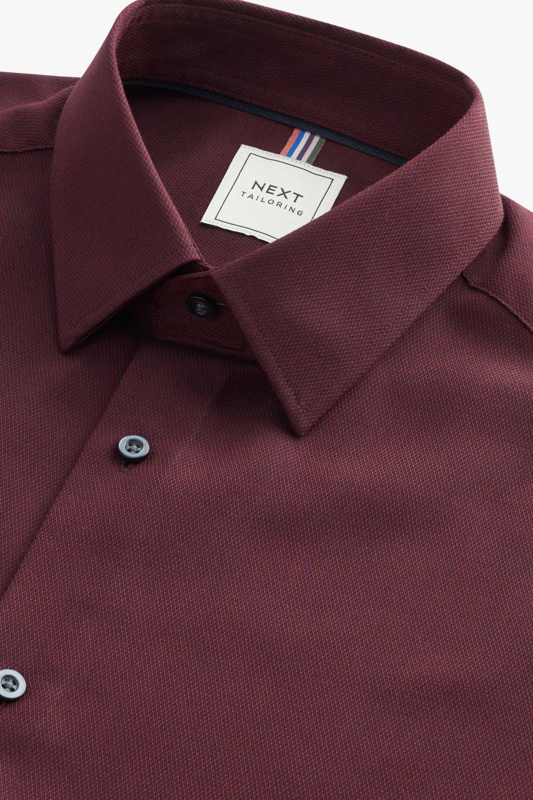 Camicia con polsino singolo testurizzato di facile manutenzione    