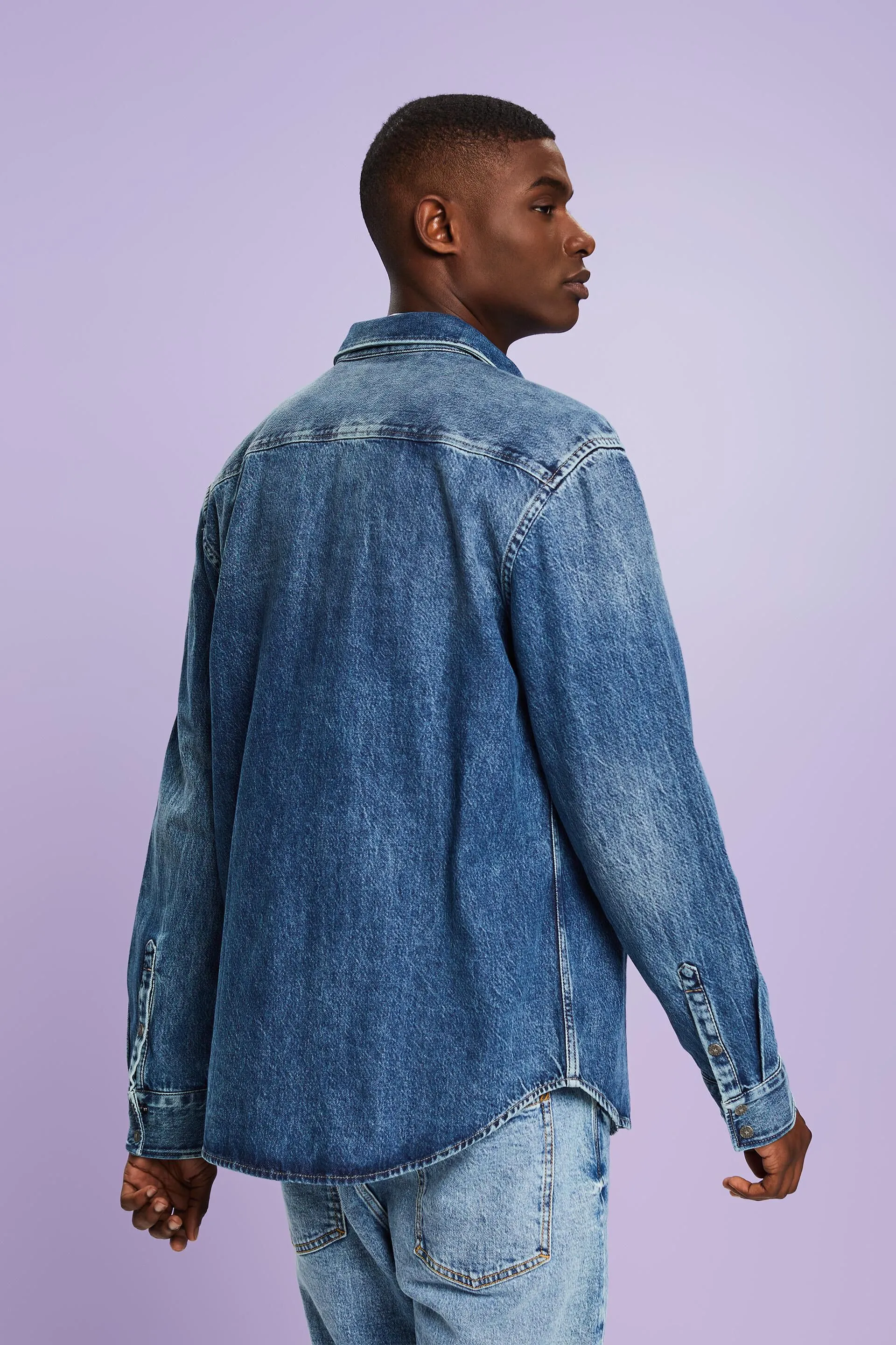 Camicia di jeans a maniche lunghe