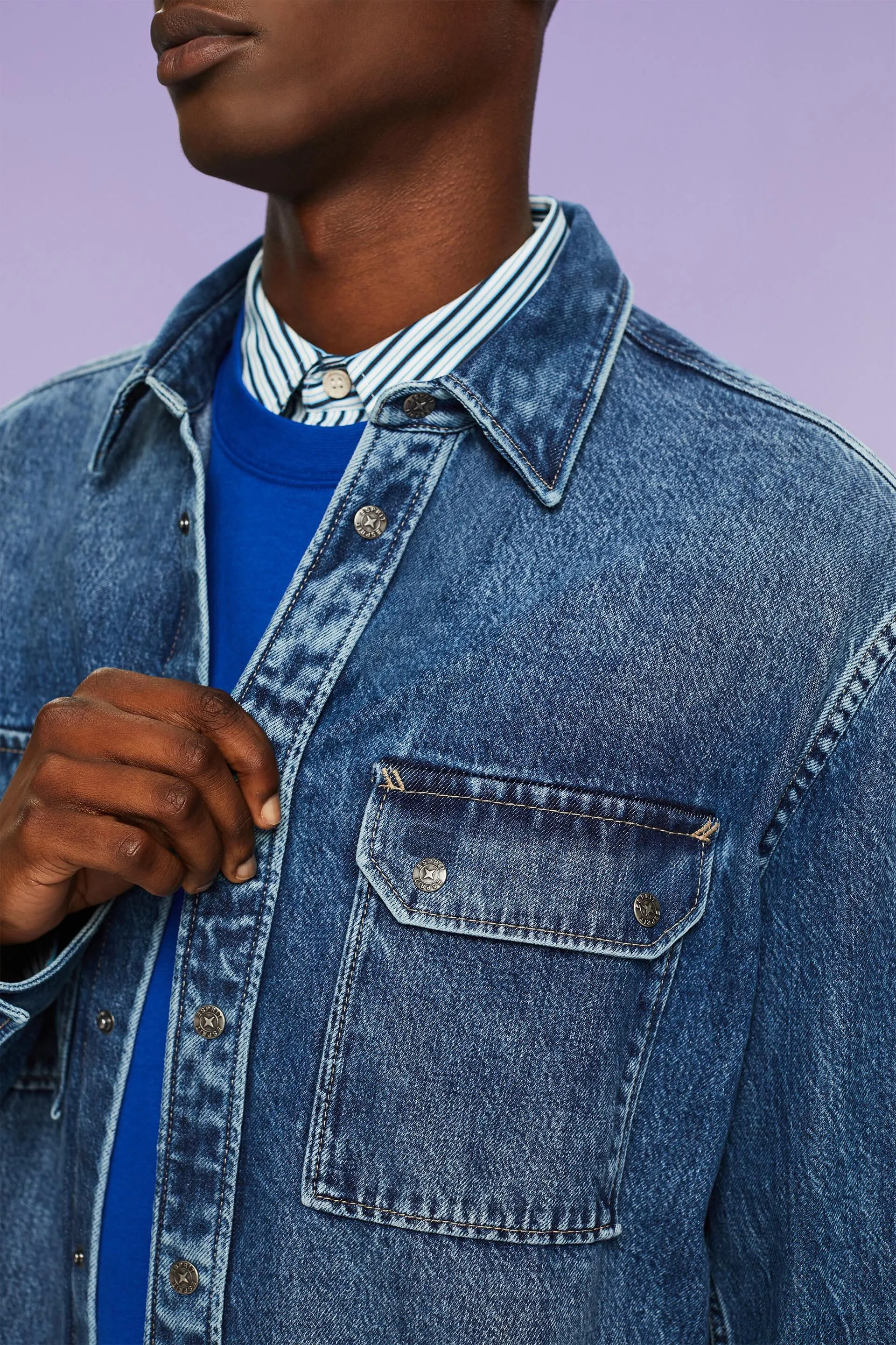 Camicia di jeans a maniche lunghe