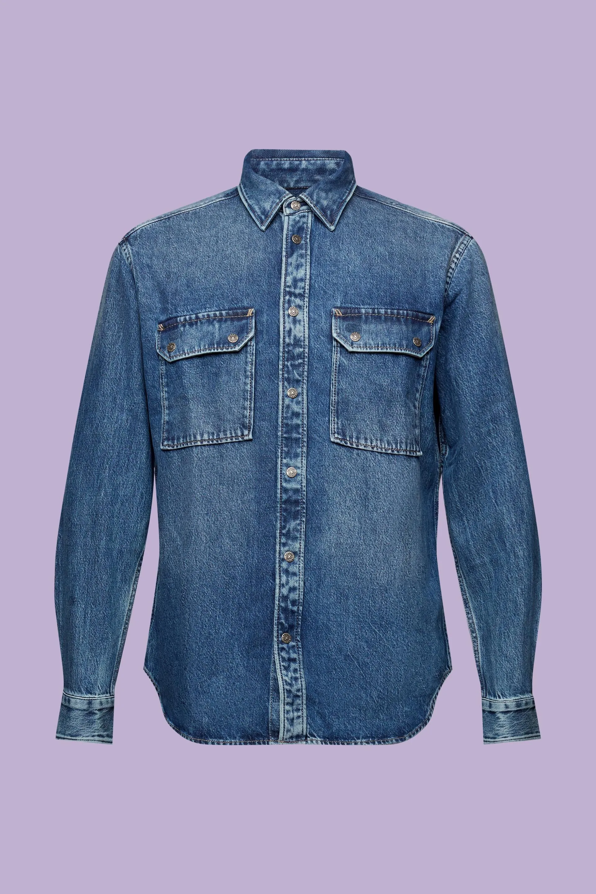 Camicia di jeans a maniche lunghe