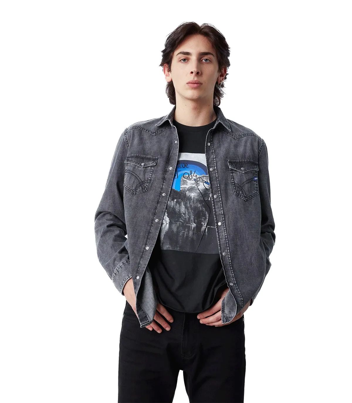 Camicia in Jeans Uomo Gas