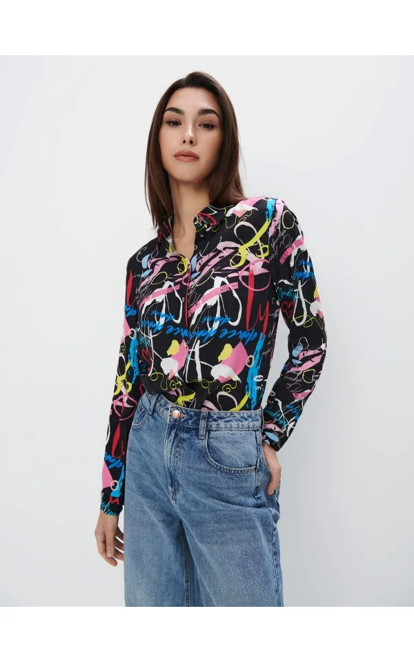 Camicia in misto viscosa