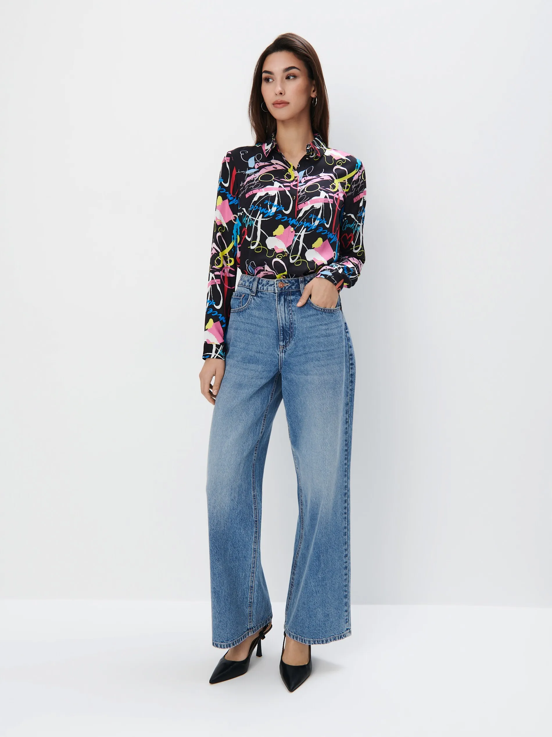Camicia in misto viscosa