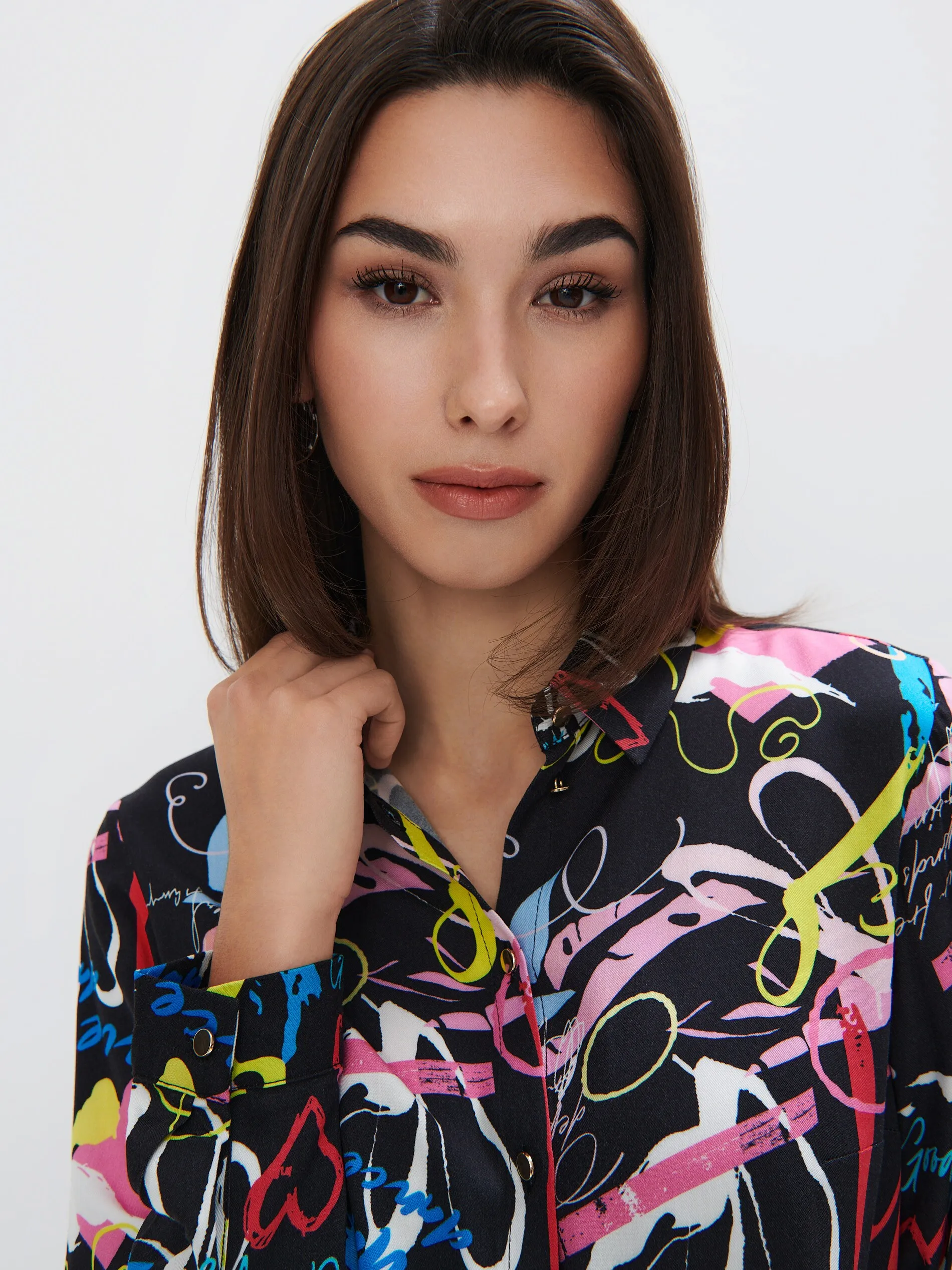 Camicia in misto viscosa