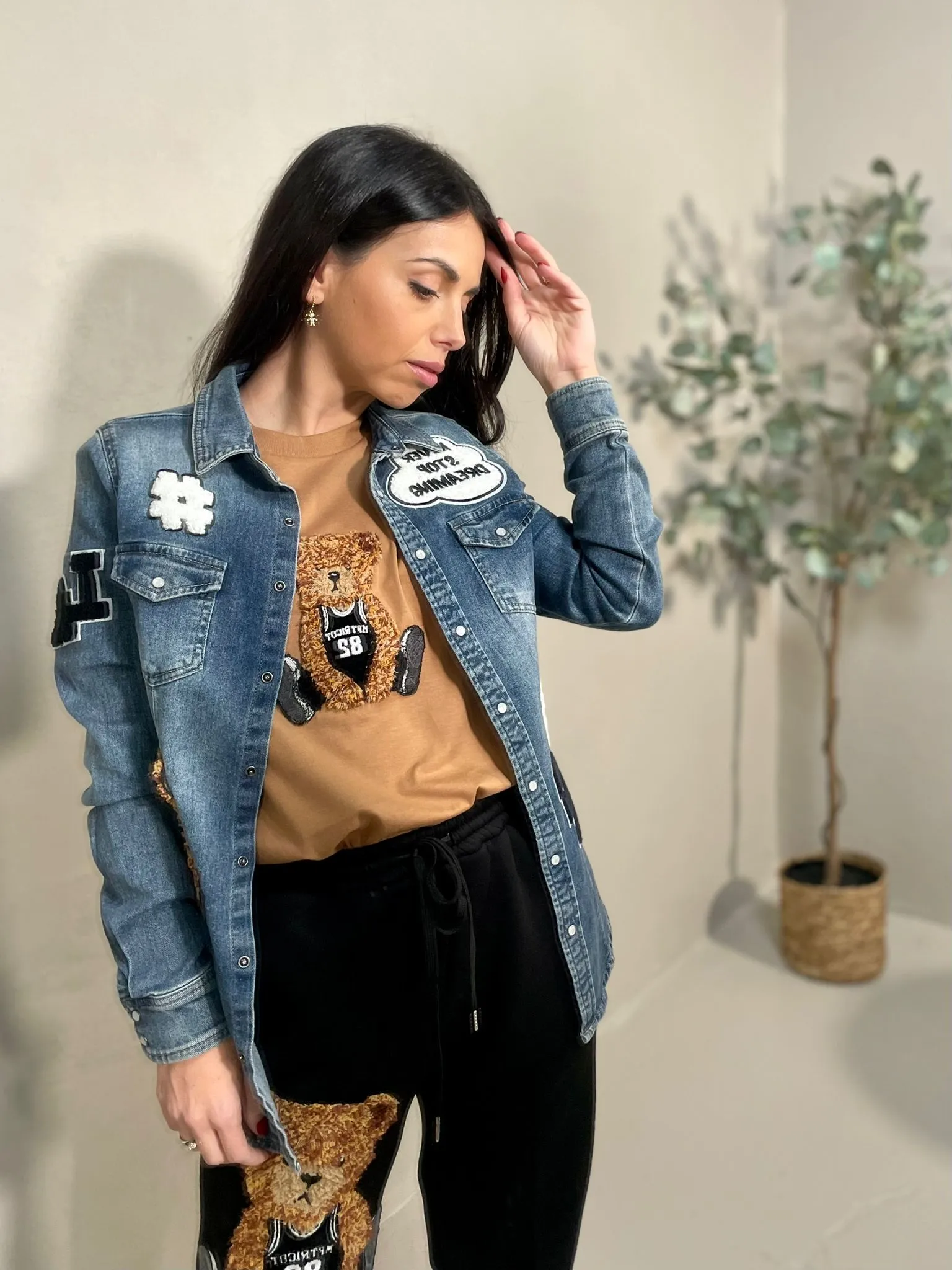 Camicia Jeans Basket Bear