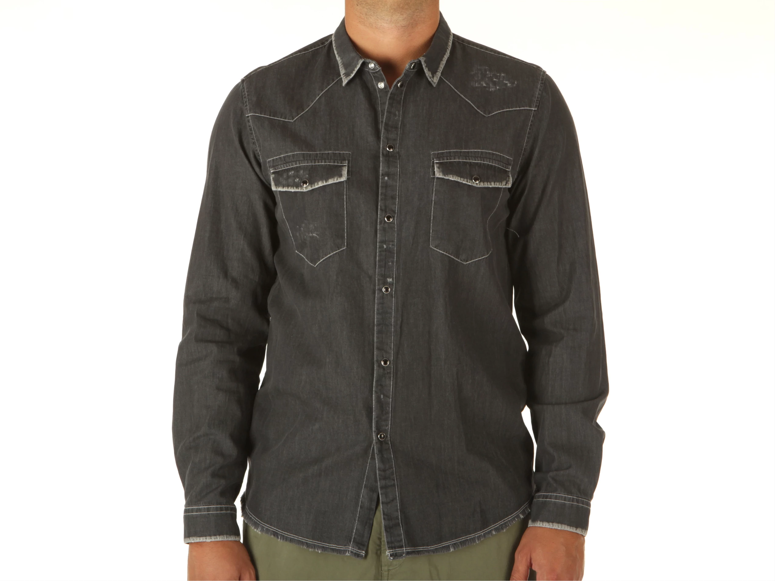 Camicia Jeans Nero