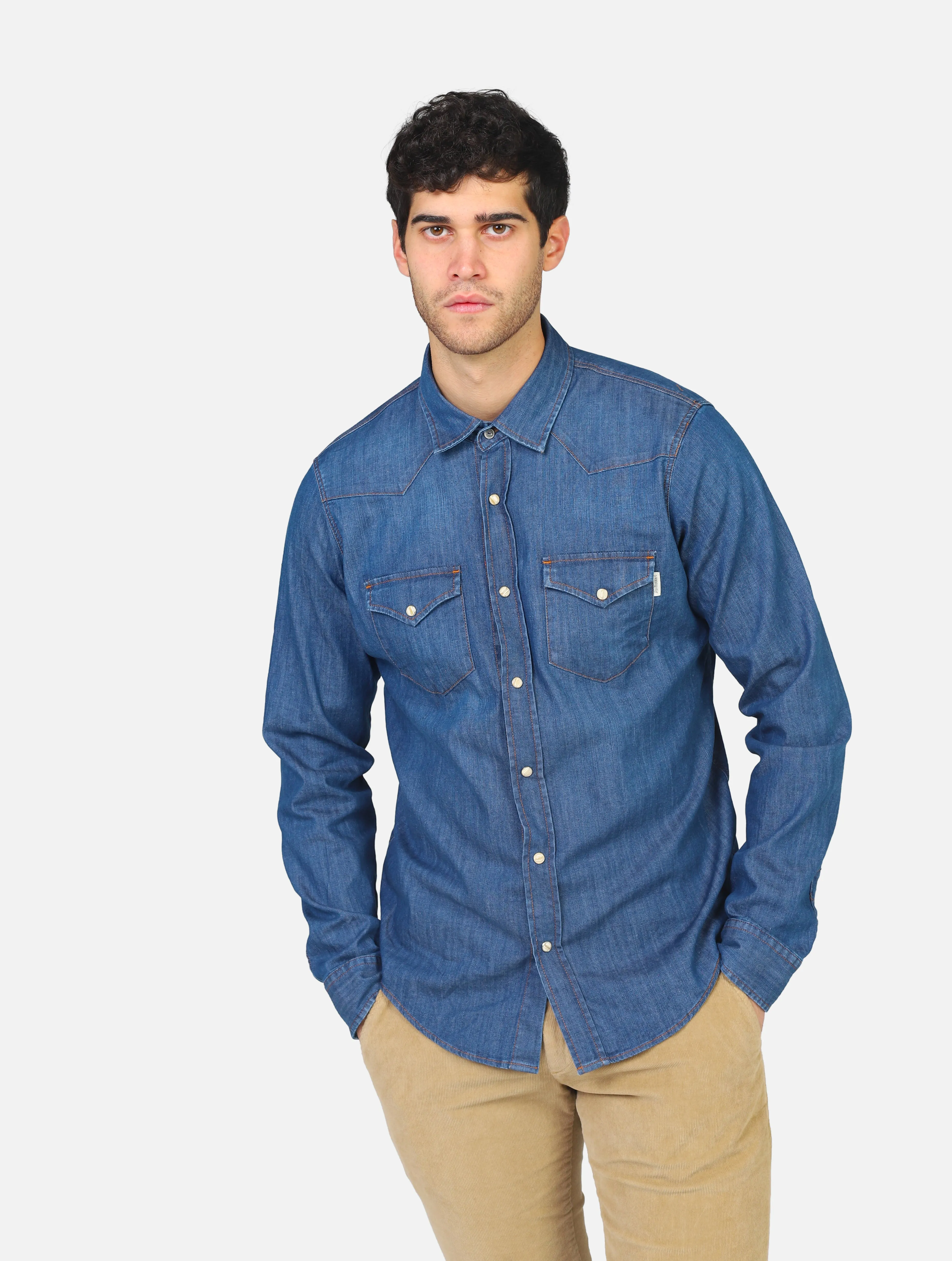 camicia ROY ROGER'S - RRU401D5832461DENIM