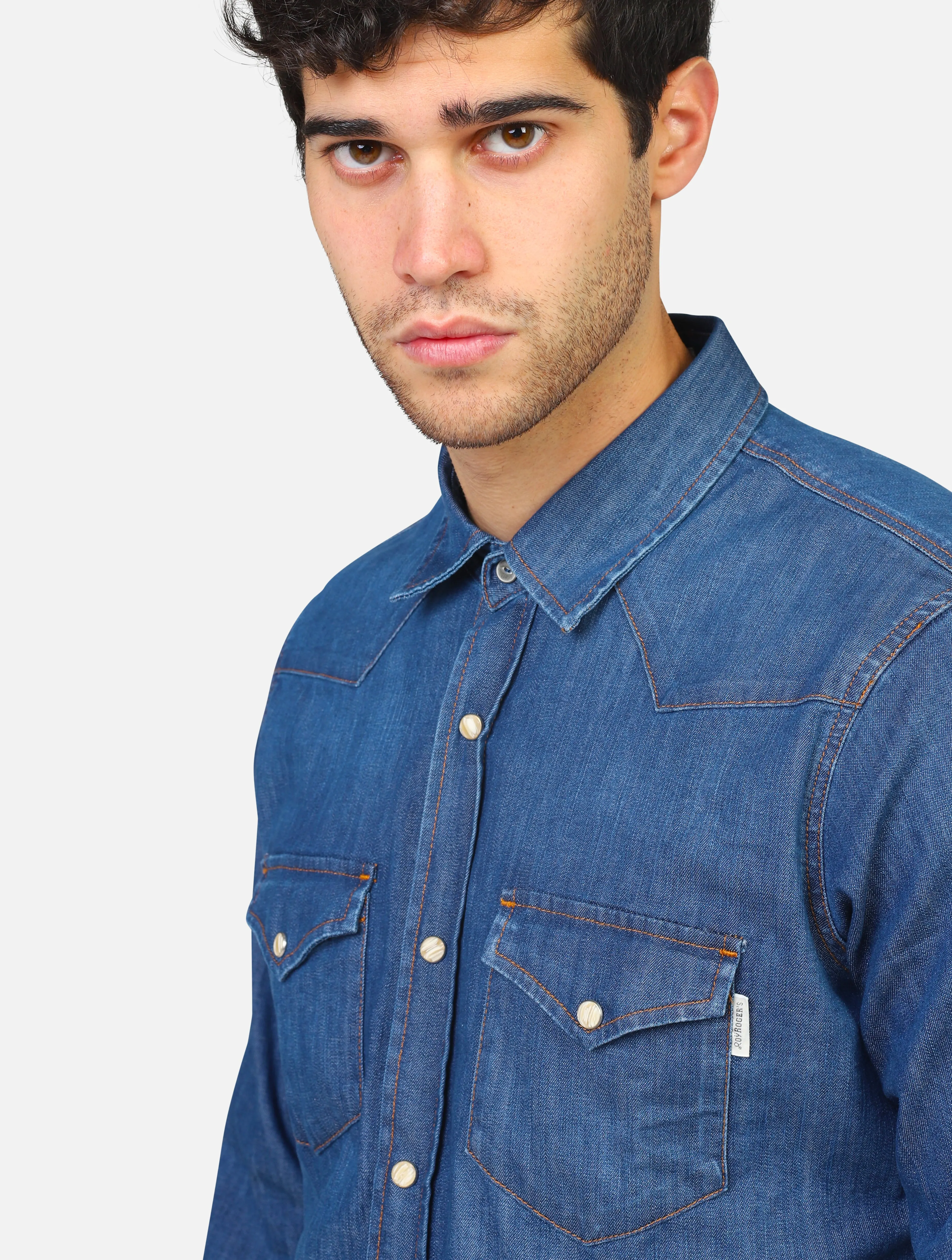 camicia ROY ROGER'S - RRU401D5832461DENIM